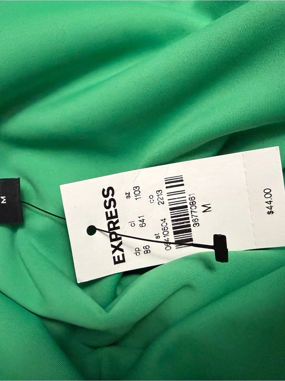 Express Emerald Green V-Neck Tank Top - Picture 4 of 4